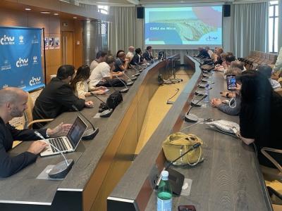 illustration de la délégation internationale au CHU de Nice